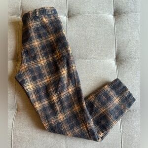 Women's Vintage Gerry Weber Wool Plaid Pants